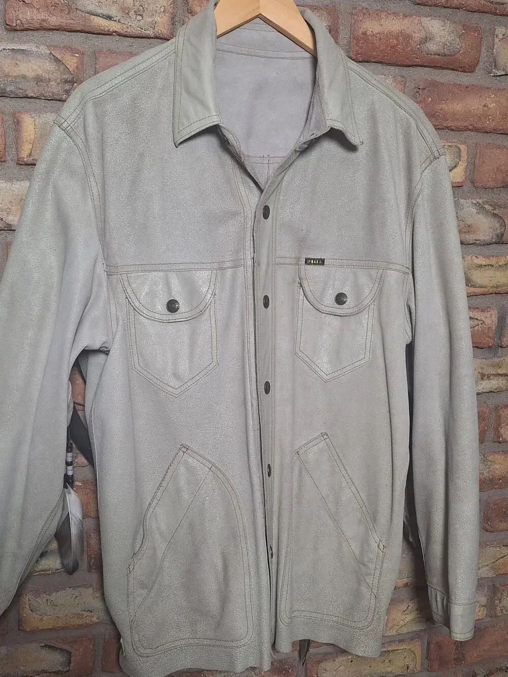 Vintage Diesel Reversible Leather Suede Shacket Shirt Jacket Mens M Archive Y2K